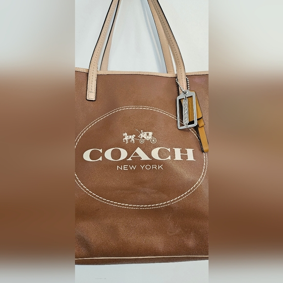 Coach Brown Leather Market Metro Tote - Picture 3 of 12
